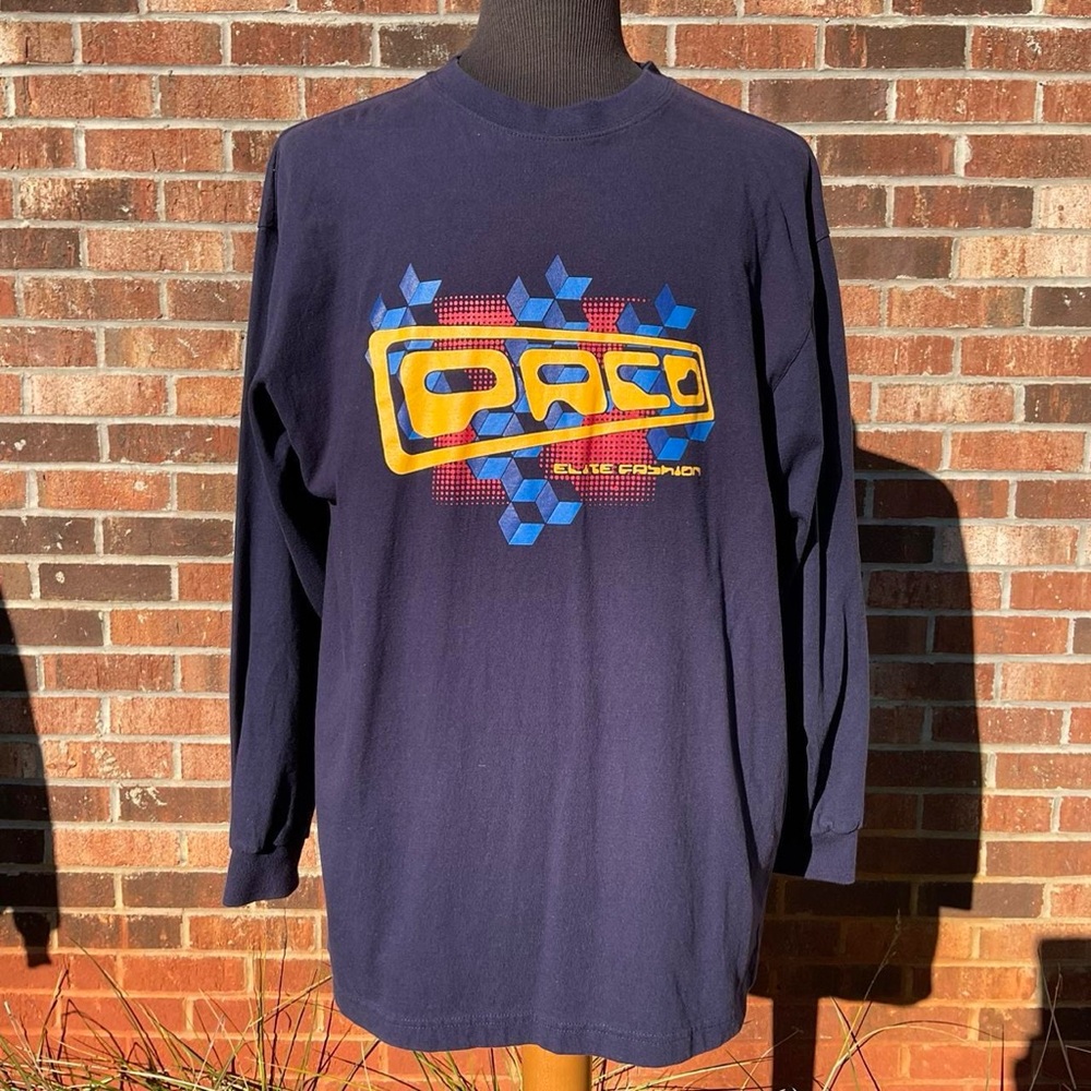Y2K Paco Sport Navy size XL Skater Long Sleeve shirt